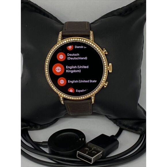 Fossil Gen 4 Authentic Digital Dial Smart Watch Custom Band FTW6015 CR169 - Picture 1 of 12